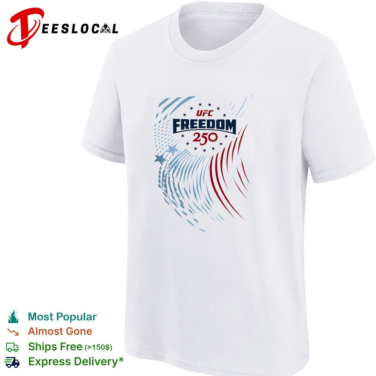 UFC Freedom 250 patriotic sports league shirt