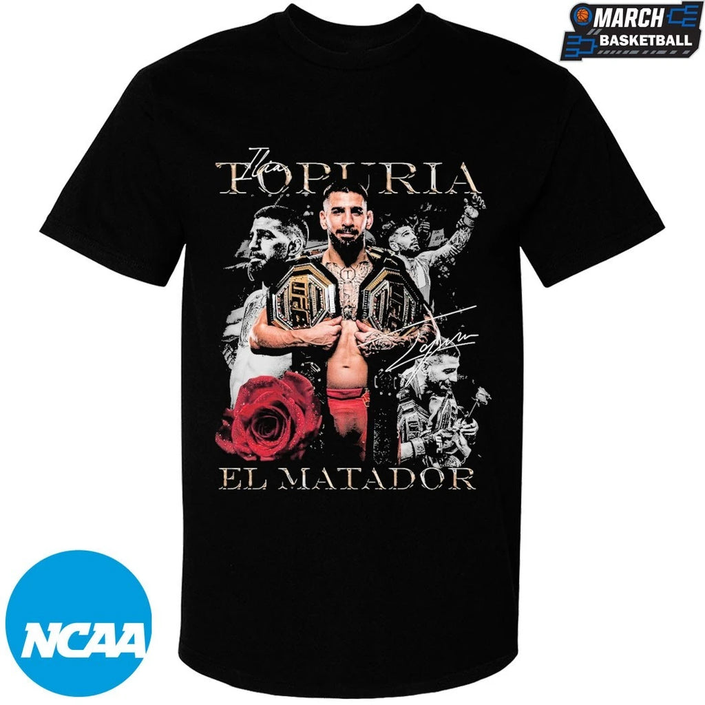 UFC Ilia Topuria El Matador Freedom 250 T-Shirts