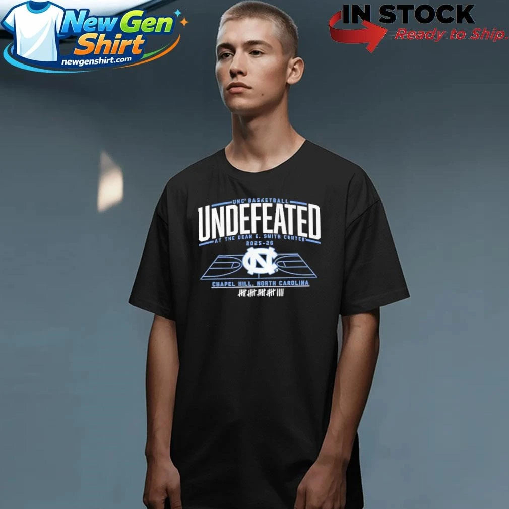UNC Basketball Undefeated at the Dean E. Smith Center Shirt
