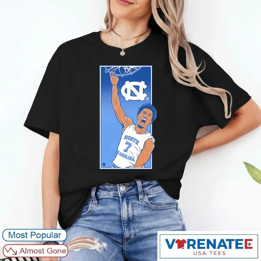 UNC North Carolina Tar Heels Basketball Seth Trimble Signature Slam shirt