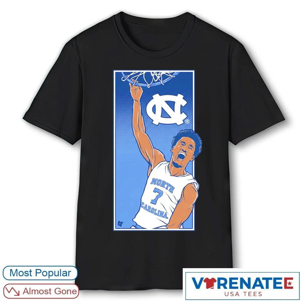 UNC North Carolina Tar Heels Basketball Seth Trimble Signature Slam shirt