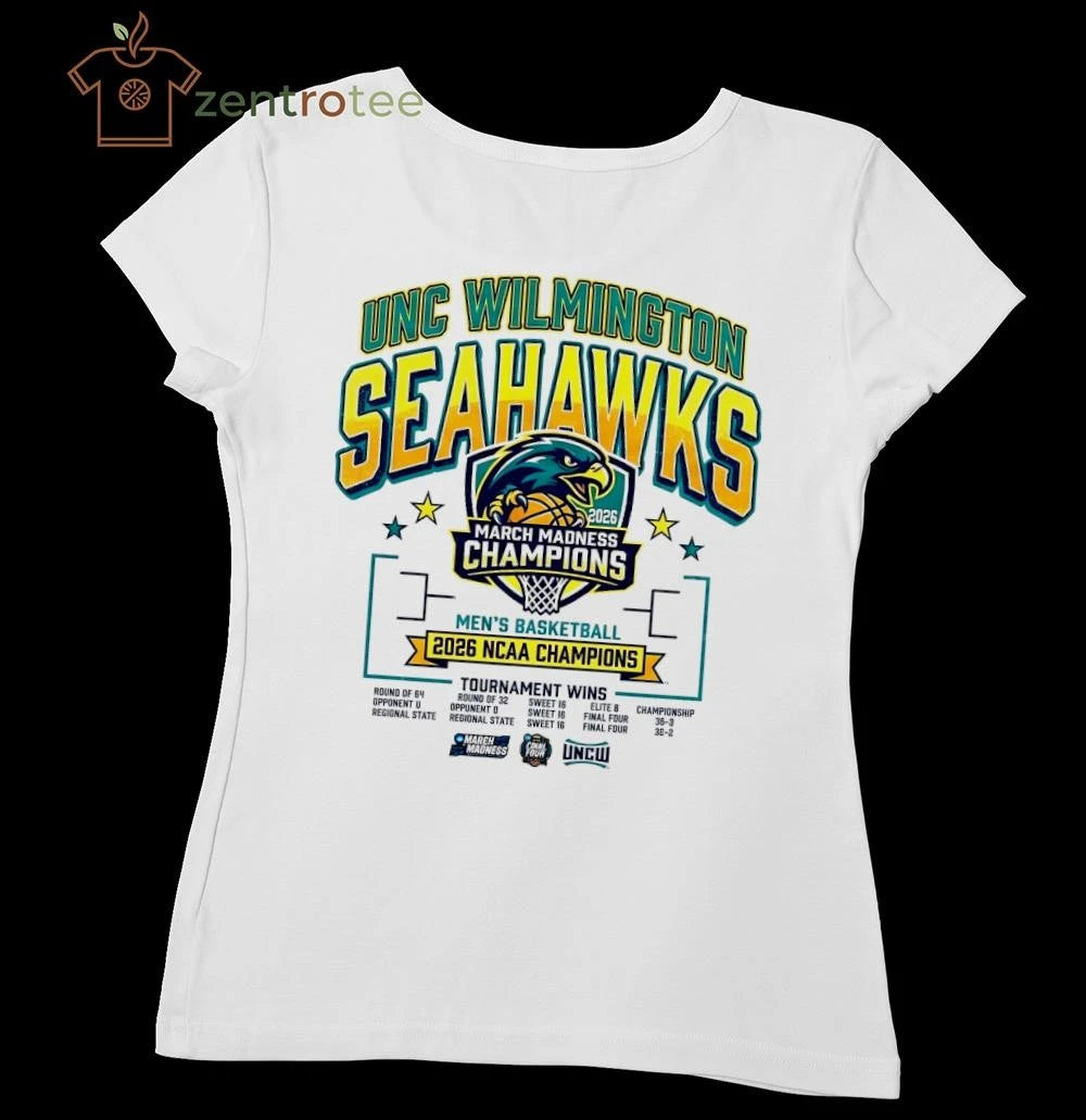 UNC Wilmington Seahawks Men’s Basketball March Madness 2026 Championship NCAA Tee