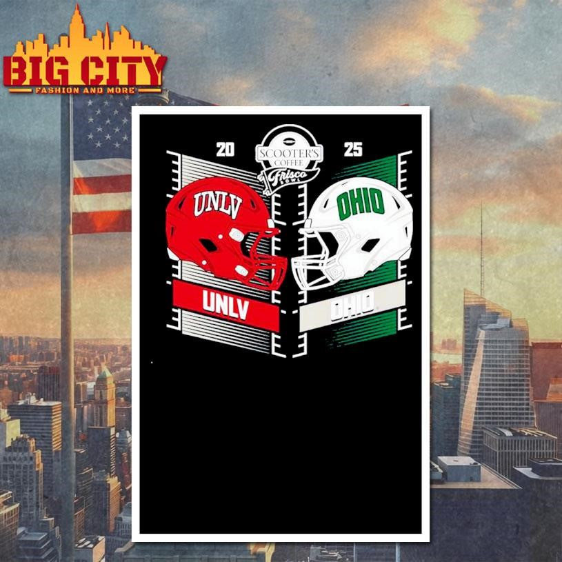 UNLV Rebels vs. Ohio Bobcats 2025 Frisco Bowl head to head Shirt
