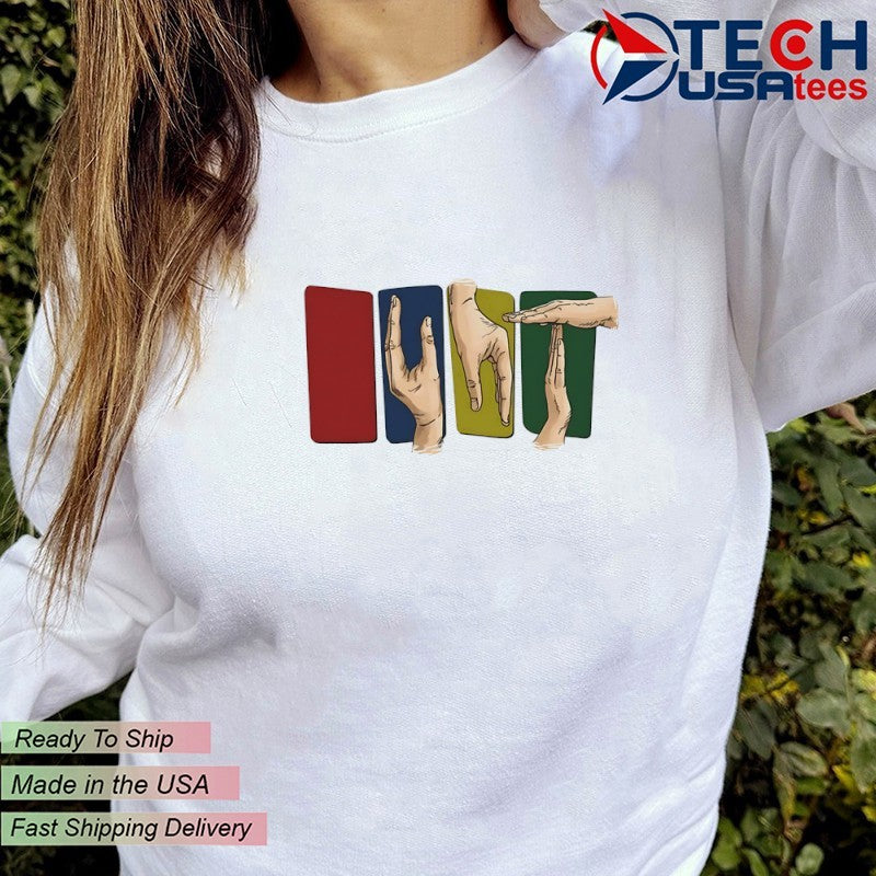 UNT hand sign shirt