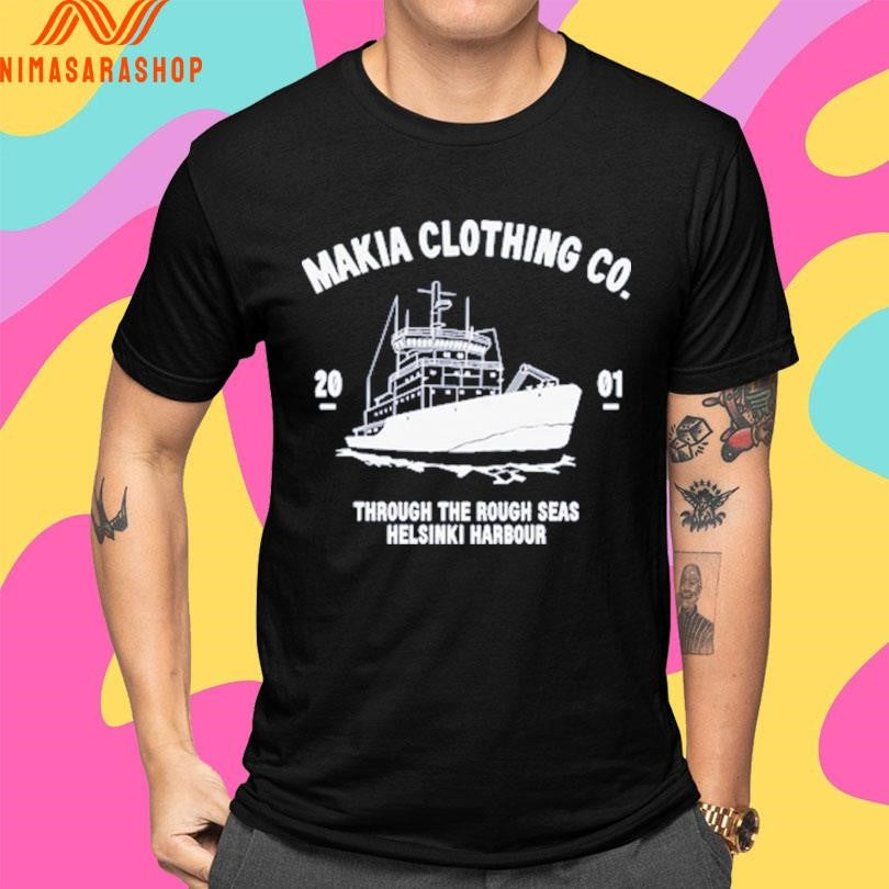 URHO Makia Clothing Co 2001 Through The Rough Seas Helsinki Harbour Shirts