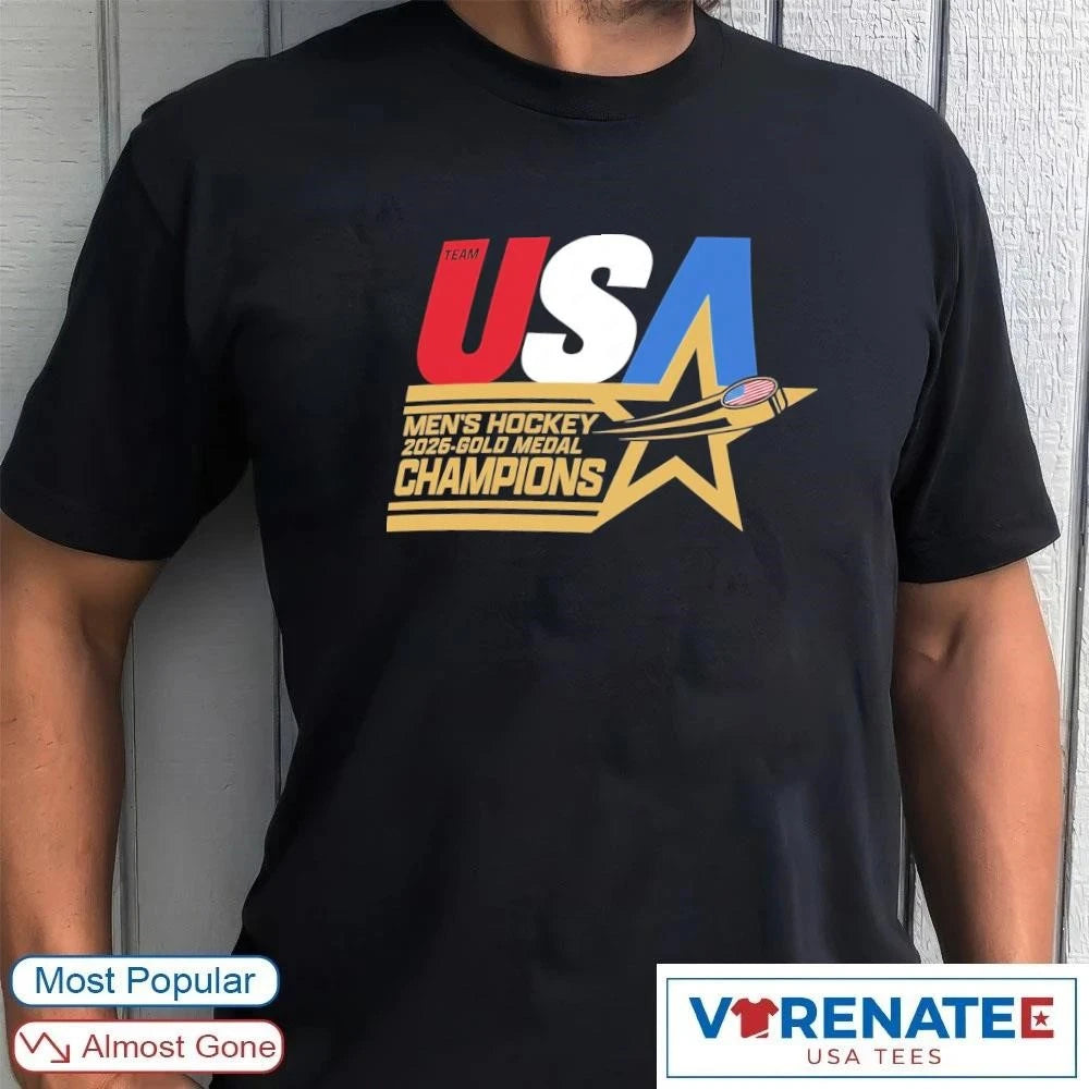 US Hockey 2026 Winter Olympics Gold Medal Winner Stars Champions shirt