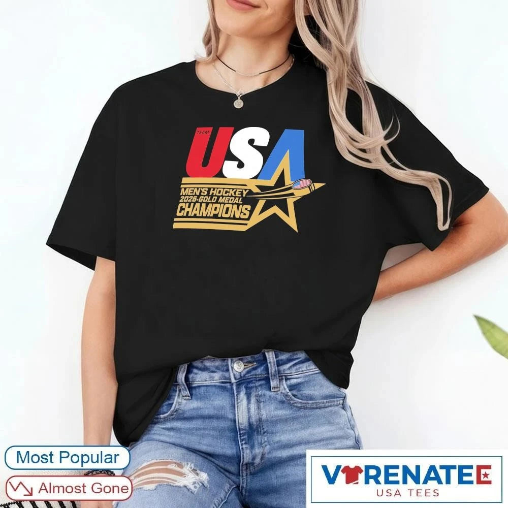 US Hockey 2026 Winter Olympics Gold Medal Winner Stars Champions shirt