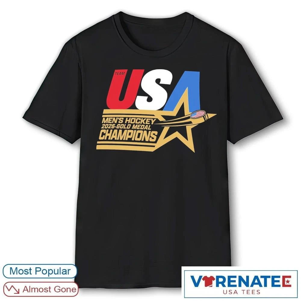 US Hockey 2026 Winter Olympics Gold Medal Winner Stars Champions shirt