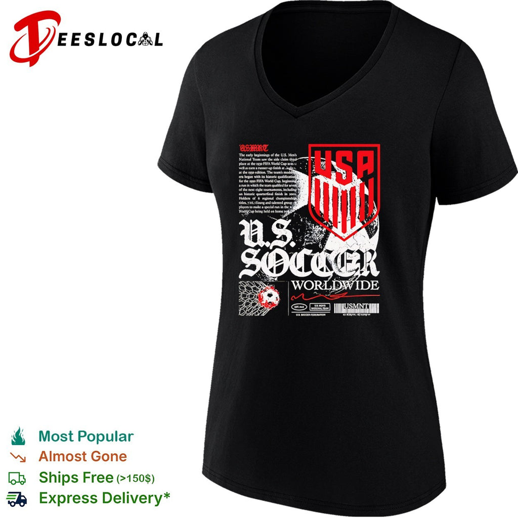 US Soccer worldwide USMNT crest graphic shirt