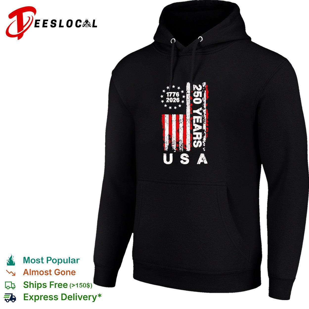 USA 1776 2026 250 years flag shirt