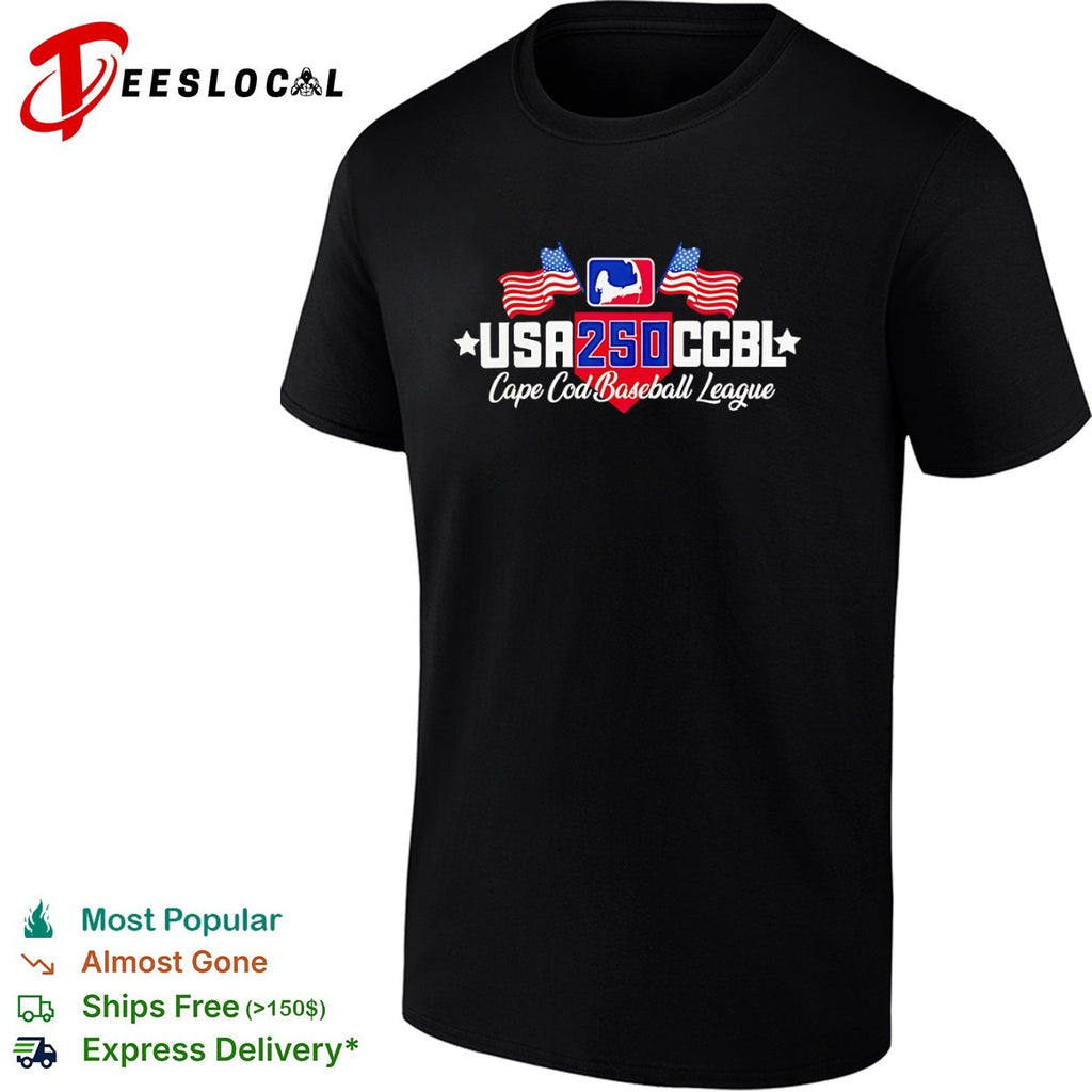 USA 250 CCBL Cape Cod Baseball League shirt