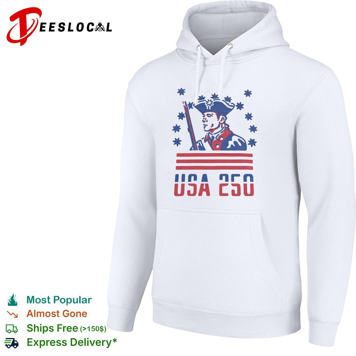 USA 250 Revolutionary War Soldier Patriotic American History Independence shirt