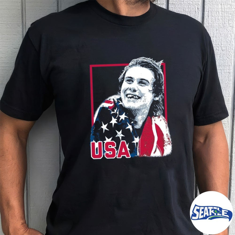 USA Champions Jack Hughes Ice Hockey 2026 Winter Olympics shirt