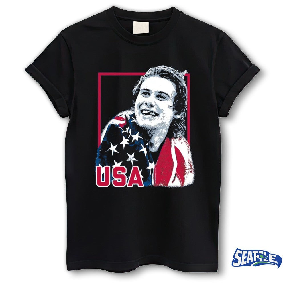 USA Champions Jack Hughes Ice Hockey 2026 Winter Olympics shirt