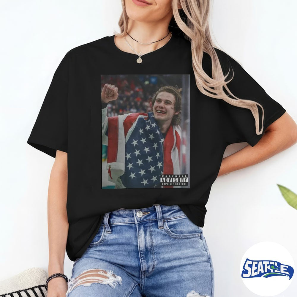USA Champions Jack Hughes Winter Olympics 2026 shirt