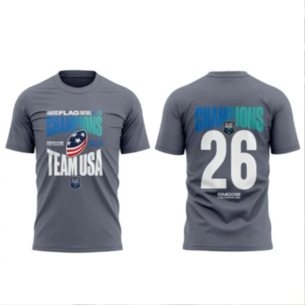 USA Football 2026 Fanatics Flag Football Classic Champions For Fan T-Shirt