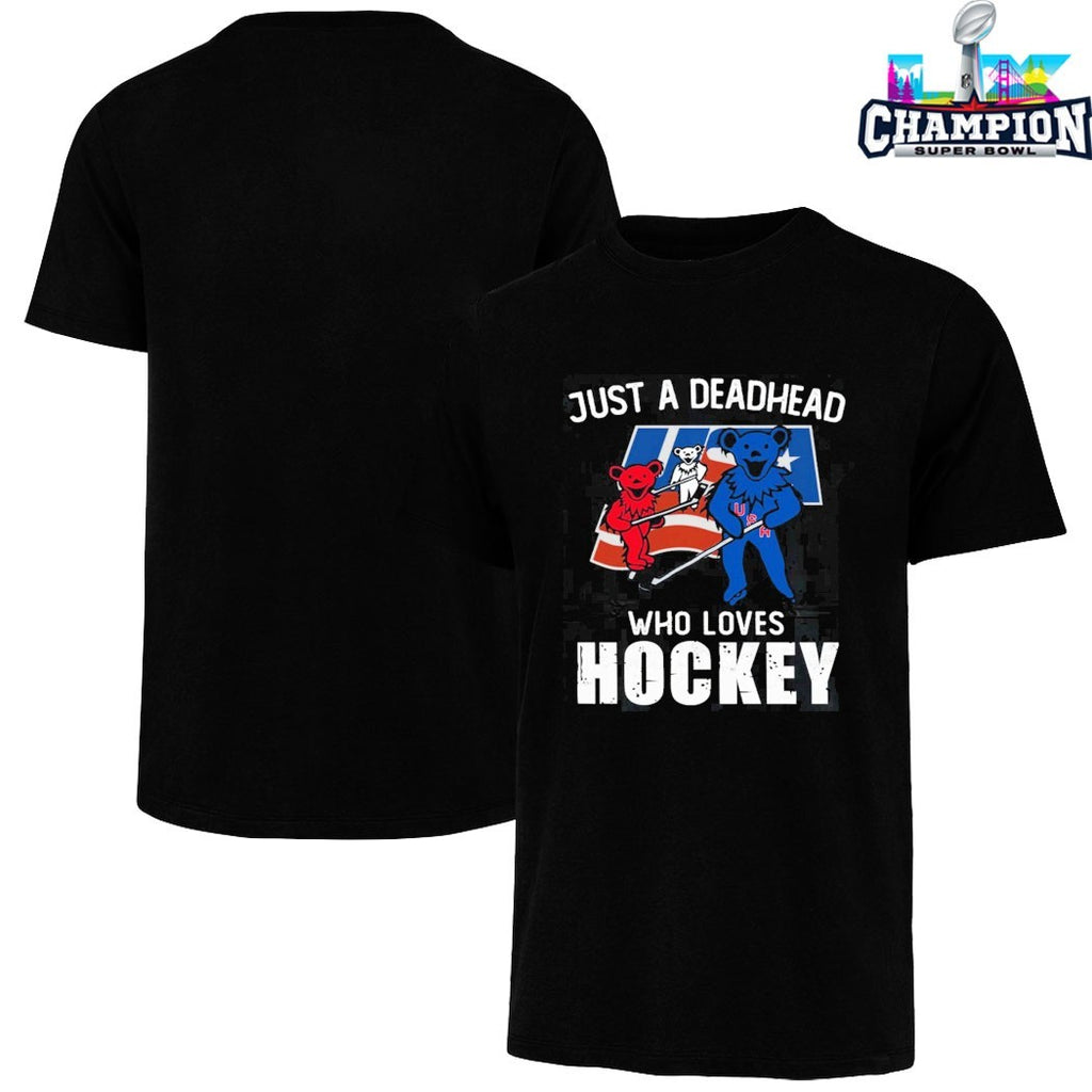 USA Grateful Dead Just A Deadhead Who Loves Hockey Bears T-shirts