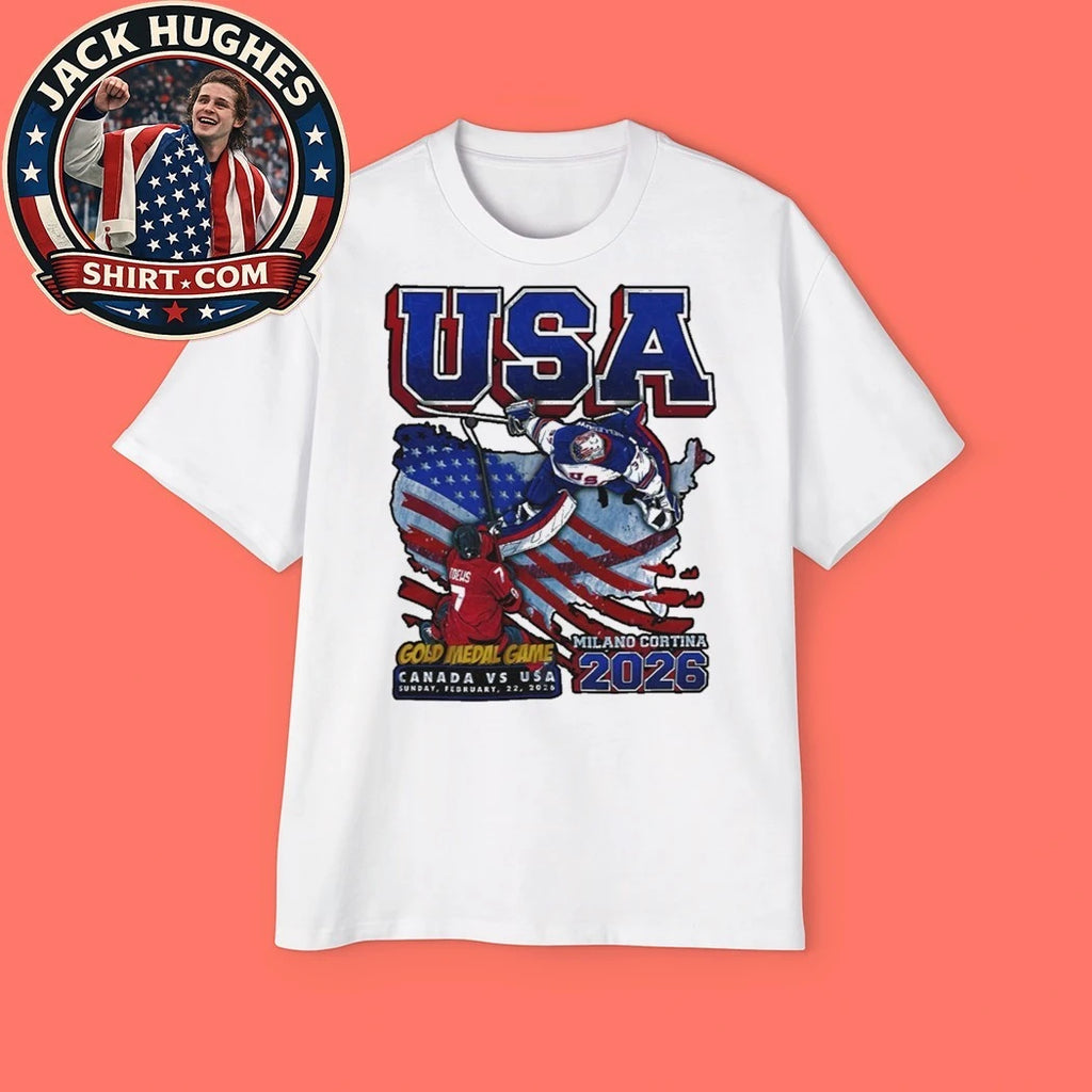 USA Hockey 2026 Gold Medal Game Milano Cortina Canada vs USA Trending Shirt
