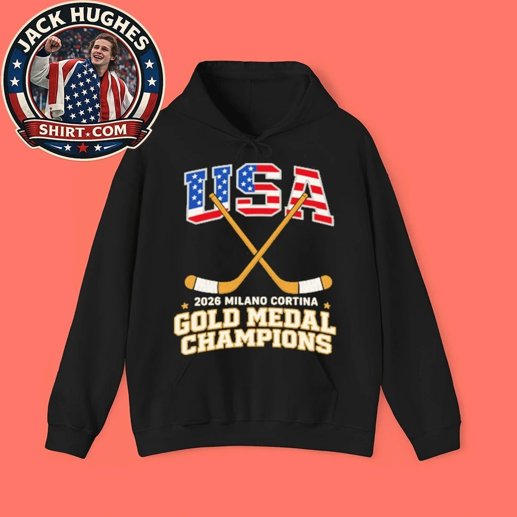 USA Hockey 2026 Milano Cortina Gold Medal Champions Trending Shirt
