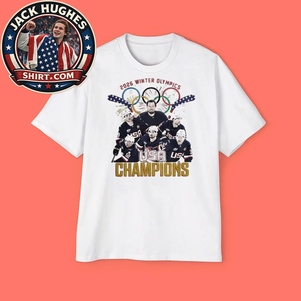 USA Hockey 2026 Winter Olympics Champions Graphic T-Shirt