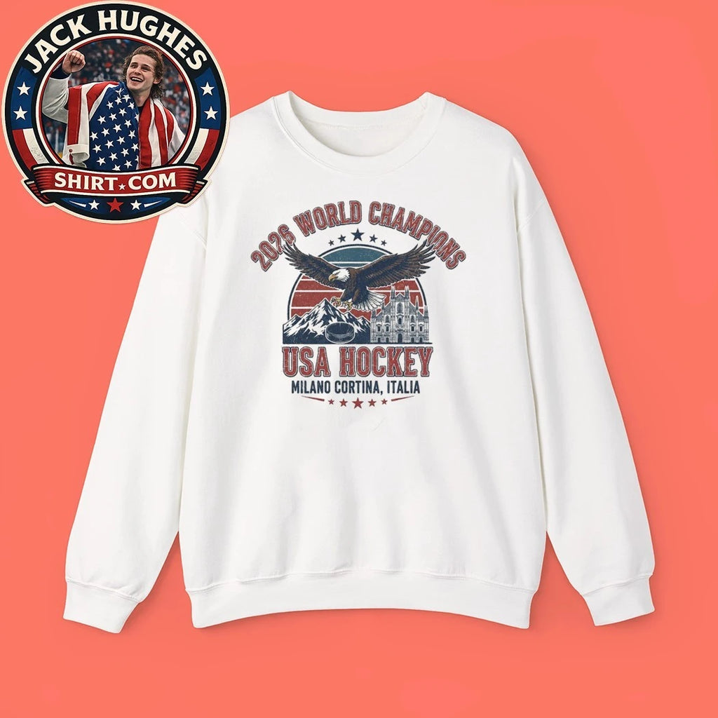 USA Hockey 2026 World Champions Milano Cortina Italy Shirt