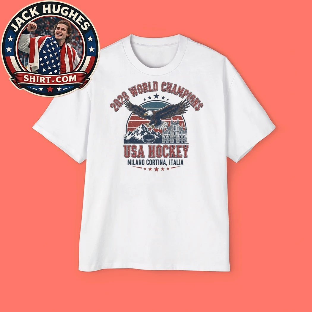 USA Hockey 2026 World Champions Milano Cortina Italy Shirt