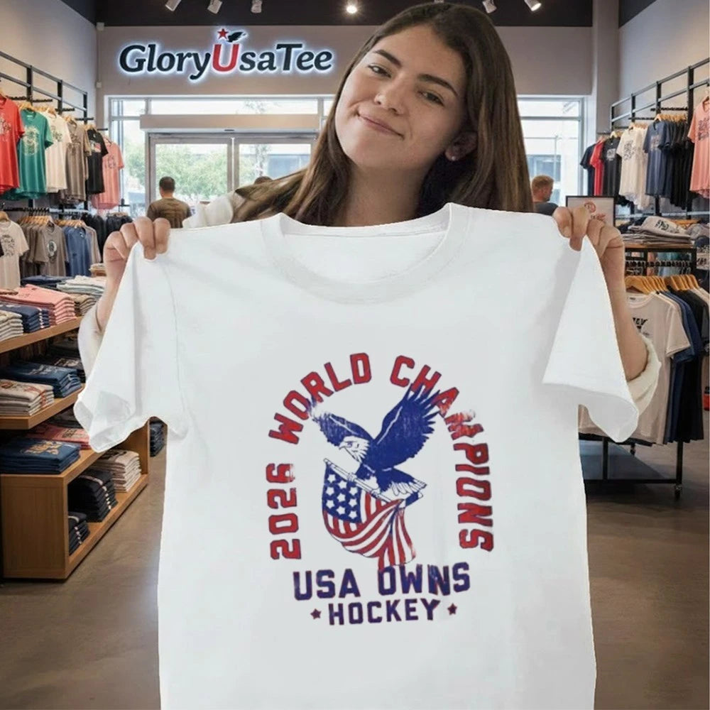 USA Hockey 2026 World Champions Vintage Shirt