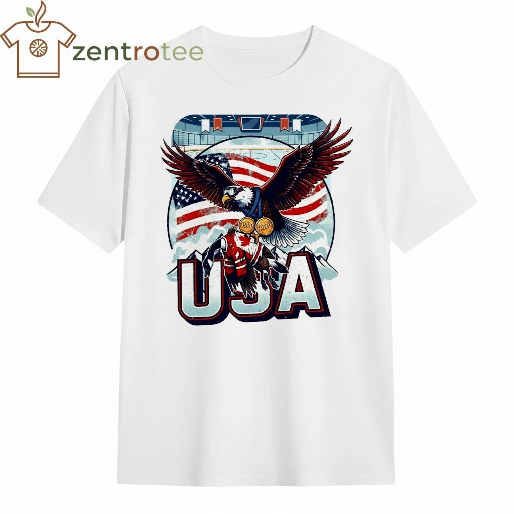 USA Hockey Eagle and goose 1980 2026 shirt