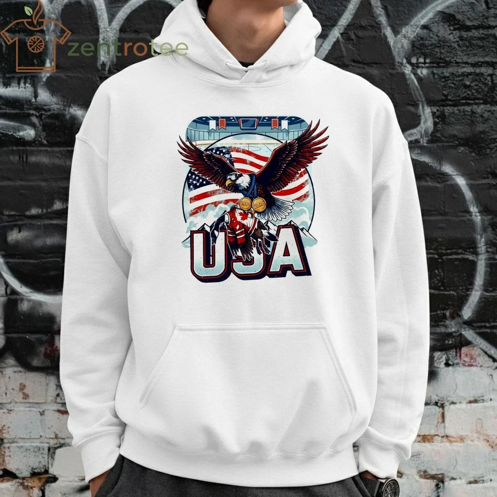 USA Hockey Eagle and goose 1980 2026 shirt