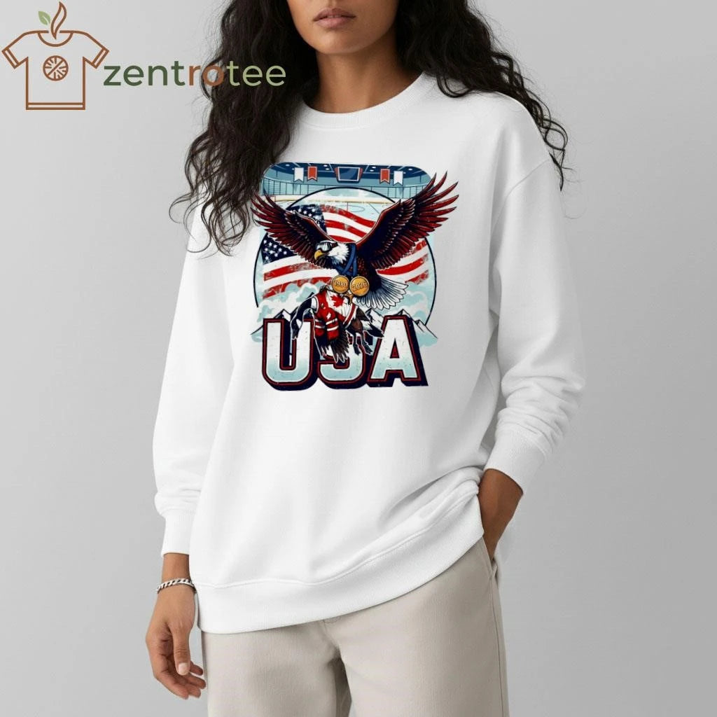 USA Hockey Eagle and goose 1980 2026 shirt