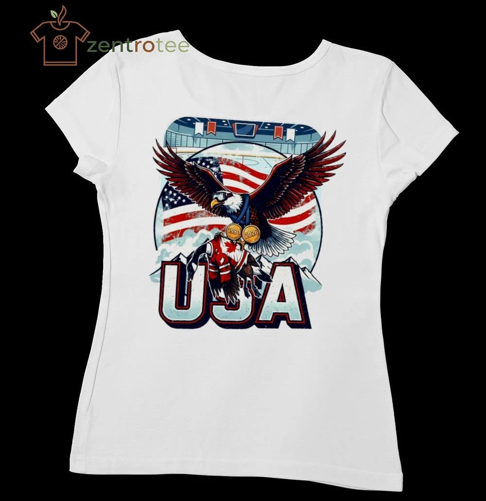 USA Hockey Eagle and goose 1980 2026 shirt