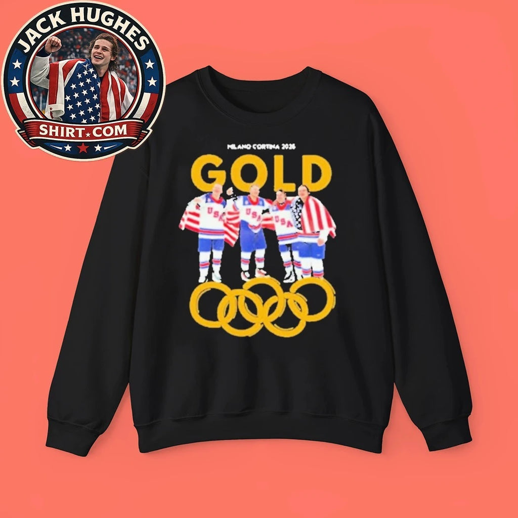 USA Hockey Gold Medal Merch USA Men’s Hockey Gold Medal Milano Cortina 2026 Trending Shirt