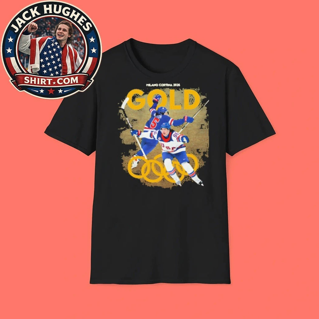 USA Hockey Gold Megan Keller Jack Hughes Olympics Trending Shirt