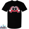 USA Hockey Heart Gloves T-shirts