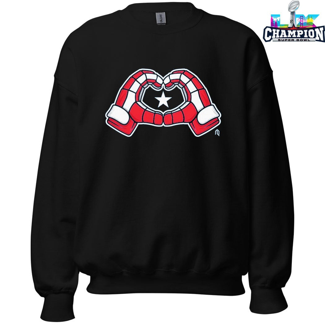 USA Hockey Heart Gloves T-shirts