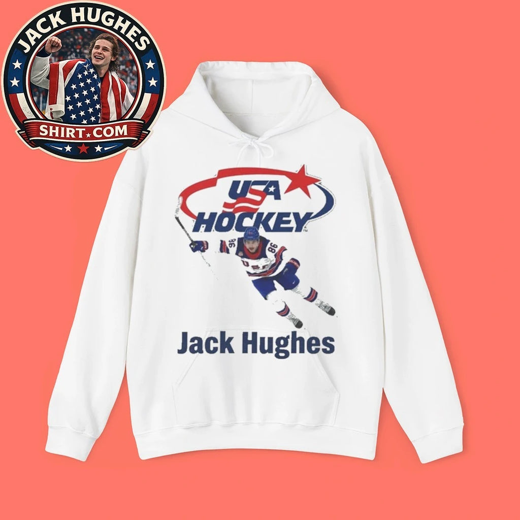 USA Hockey Jack Hughes Golden Goal 2026 Tee Shirt