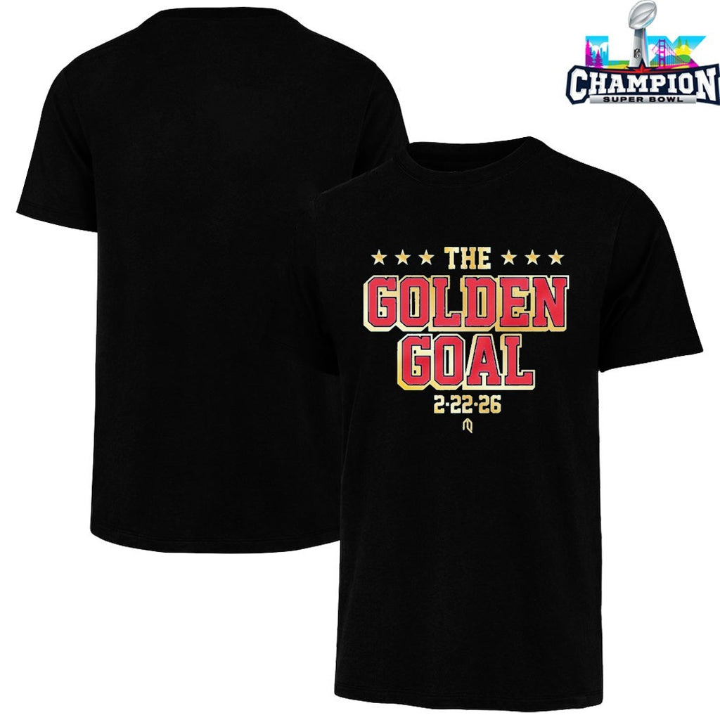 USA Hockey Men’s Olympic World Champions 2026 The Golden Goal 2 22 T-shirts
