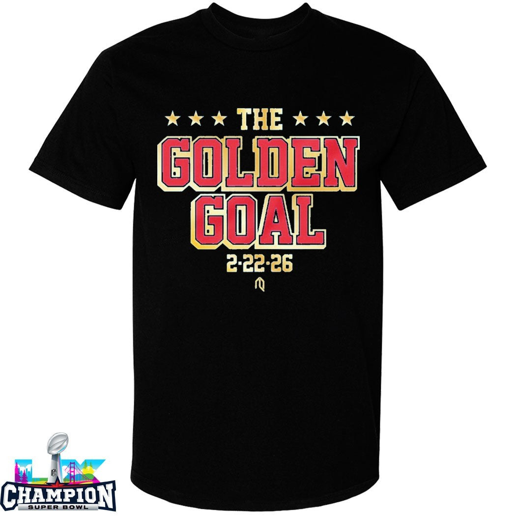USA Hockey Men’s Olympic World Champions 2026 The Golden Goal 2 22 T-shirts