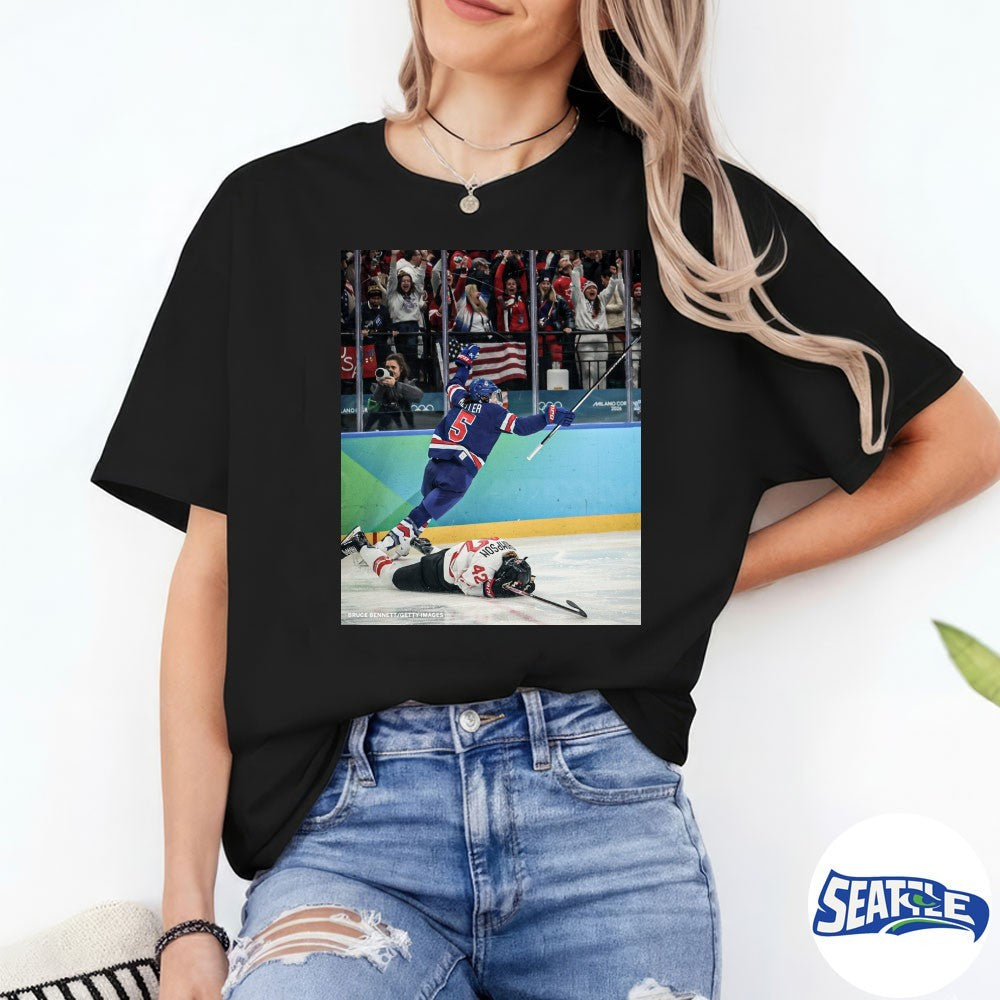 USA Hockey Player Megan Keller Hang it in the Lourve shirt