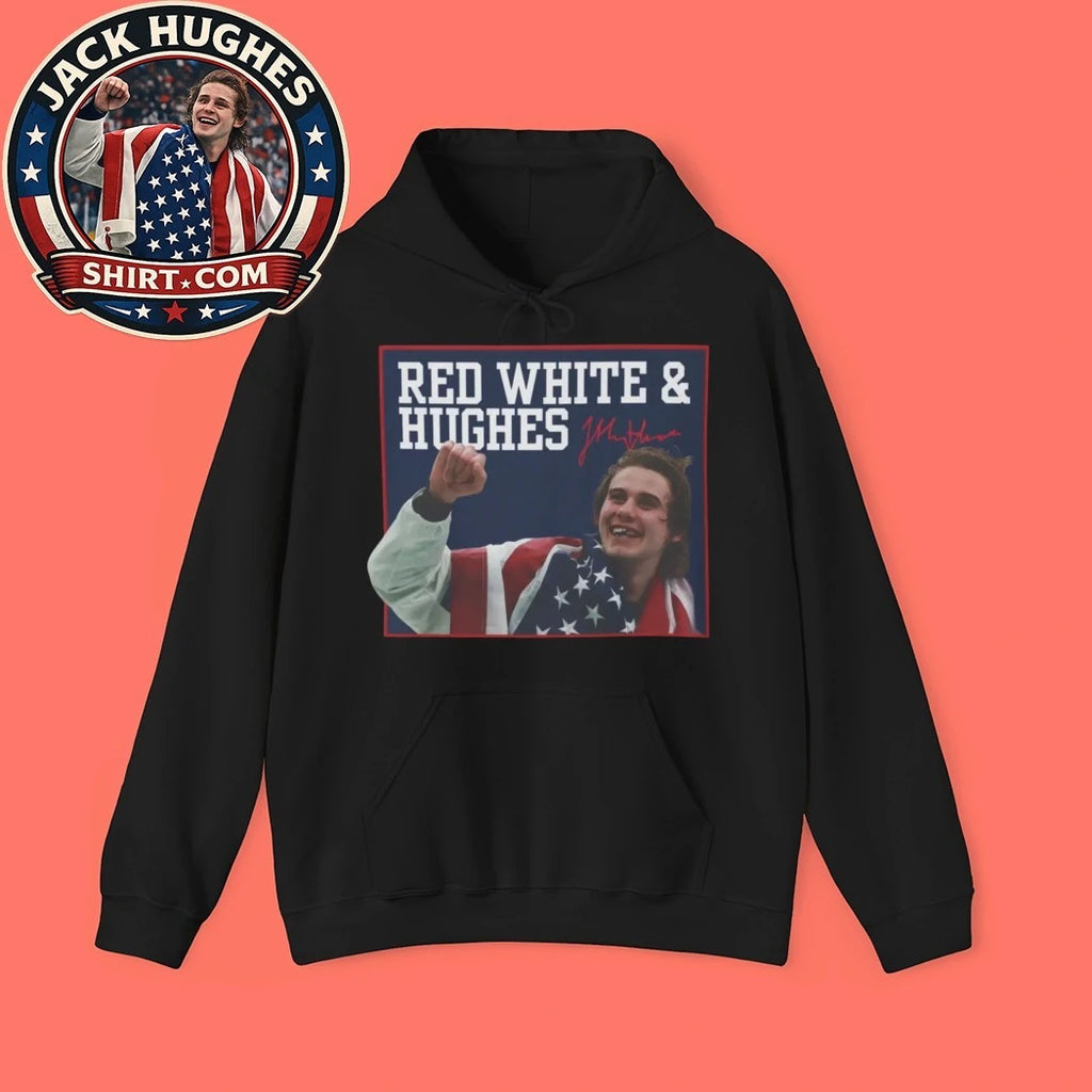 USA Hockey Red White And Hughes Shirt