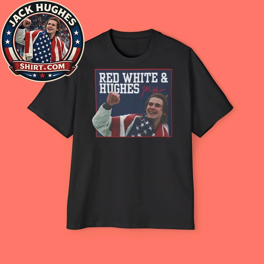 USA Hockey Red White And Hughes Shirt