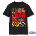 USA Hockey Red, White, Blue and Gold 2026 Milan shirt