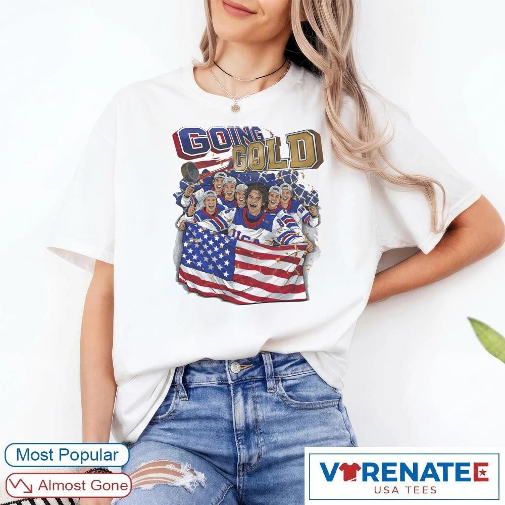 USA Hockey V1 Going Gold Planet Euphoria Art shirt