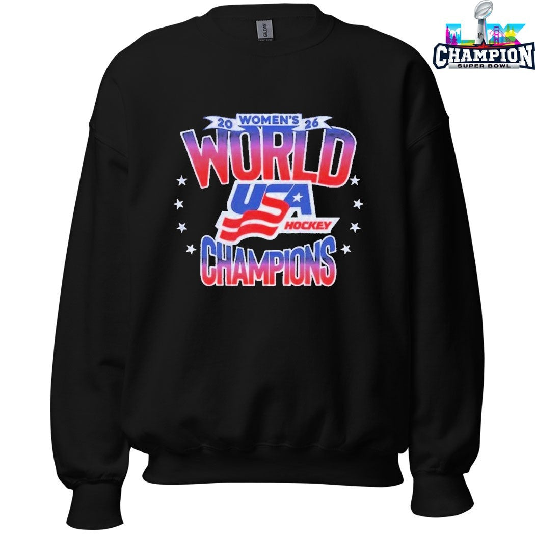 USA Hockey Women’s World Champions 2026 T-Shirts