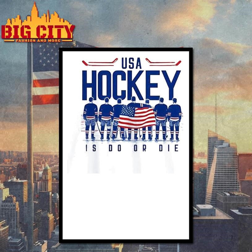 USA Hockey is do or die players flag shirt