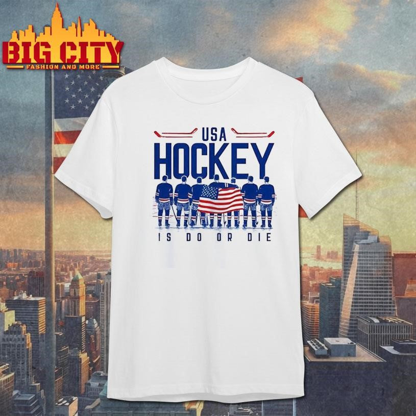 USA Hockey is do or die players flag shirt