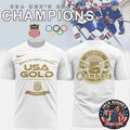 USA Men’s Hockey 2026 Milan-Cortina Winter Olympics Gold Champions T-Shirt