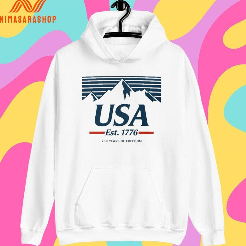 USA Mountains Est 1776 250 Years Of Freedom Shirts