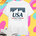 USA Mountains Est 1776 250 Years Of Freedom Shirts