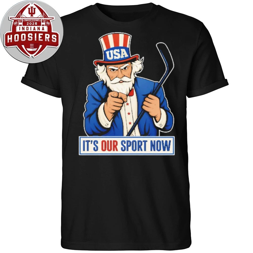 USA Olympic Gold Medal Hockey Jack Hughes it’s our sport now T-Shirt